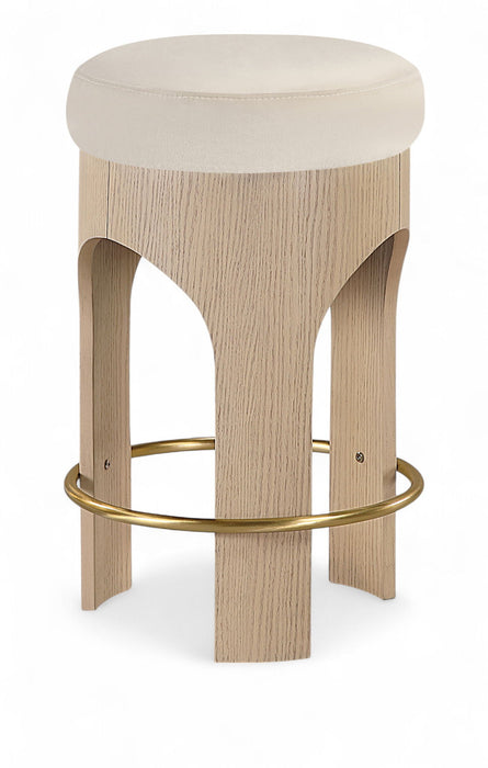 Bocceli Velvet Upholstered Counter Stool