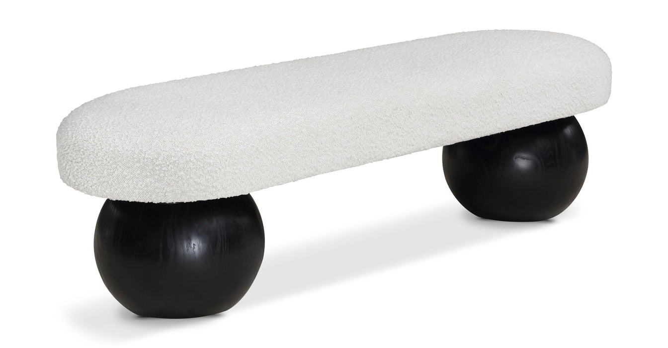 Bowie Boucle Fabric Upholstered Bench