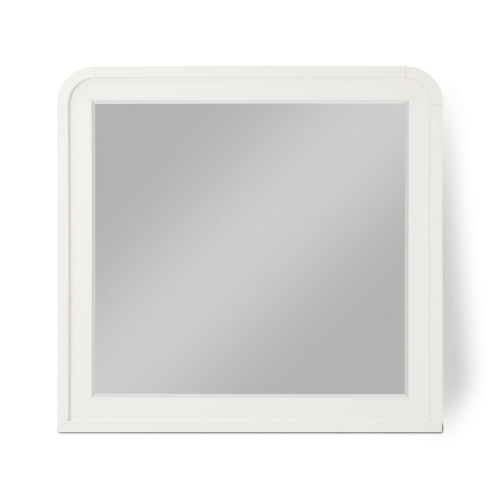 Fluted 38" W X 40" H Solid Wood And Oak Veneer Mirror