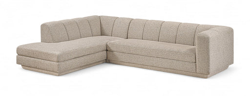 Modari 114.25" Fabric Upholstered 2pc. Modular Sectional