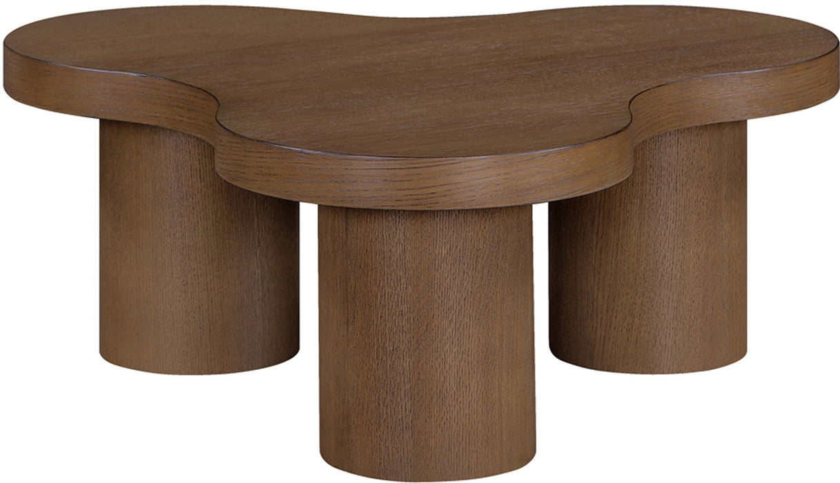 Cove Oak Veneer And Solid Wood Coffee Table