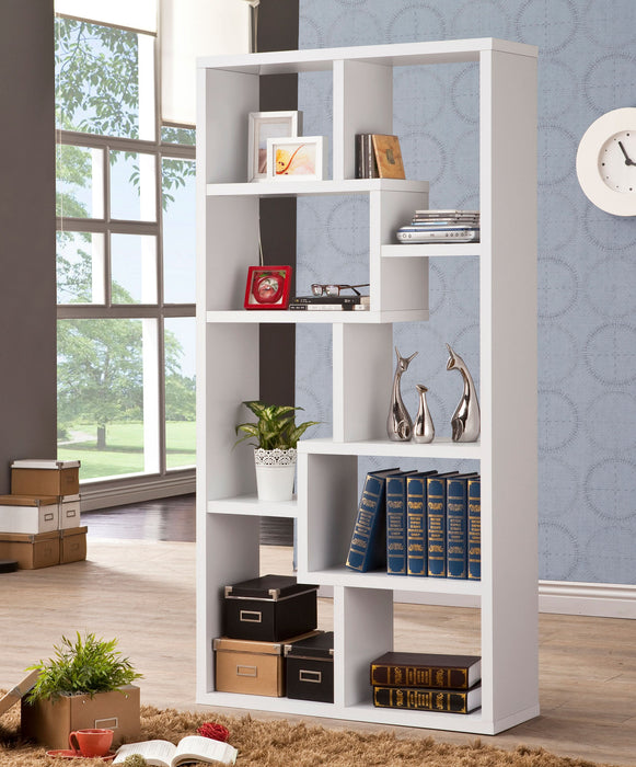 Theo 71-inch 6-shelf Bookshelf Grey Driftwood