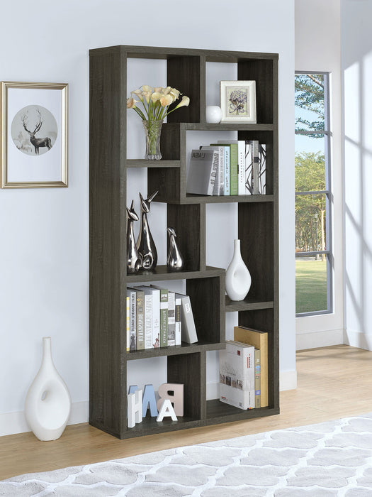 Theo 71-inch 6-shelf Bookshelf Grey Driftwood