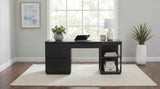 Escritorio para computadora Harkes de 75 pulgadas con 3 cajones y estante ajustable, color café (Coffee Bean)