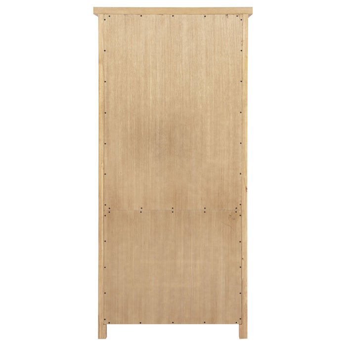 Vermes 72-inch 2-door Home Office Cabinet Bookcase Light Ash