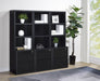 Westpark 3-piece Wall Unit Bookcase Set with USB Black