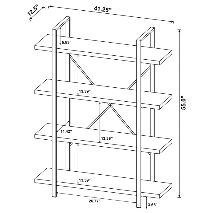 Cole 4-shelf Bookshelf