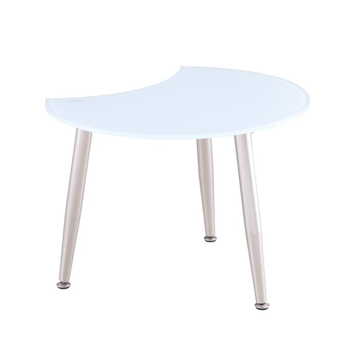 Contemporary Shaped-Top Glass Cocktail Table 8072-CT