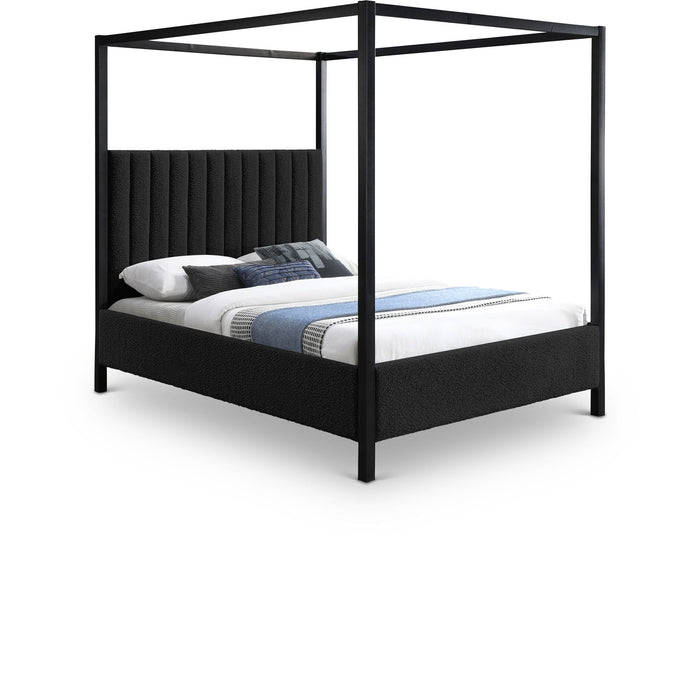 Kelly Boucle Fabric Upholstered Bed