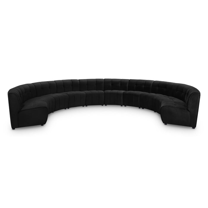 Limitless 177.5" Velvet Upholstered 10pc. Modular Sectional