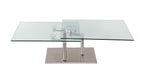 Contemporary Motion Dual Glass Top Cocktail Table 8164-CT