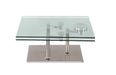 Contemporary Motion Dual Glass Top Cocktail Table 8164-CT