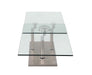 Contemporary Motion Dual Glass Top Cocktail Table 8164-CT