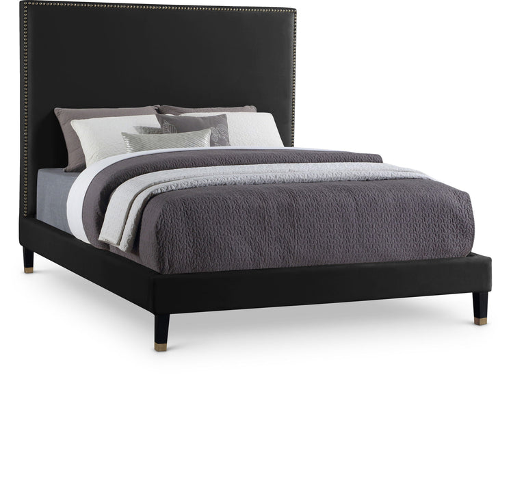Harlie Velvet Upholstered Bed