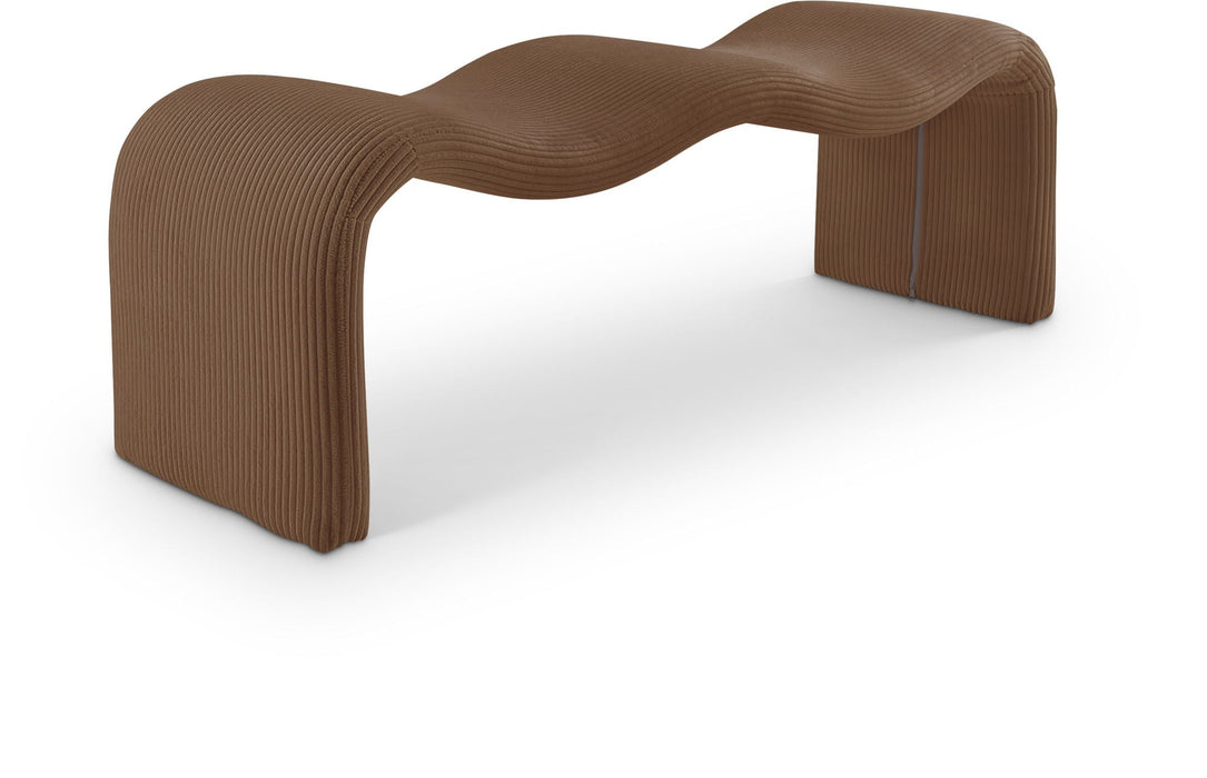 Willow Corduroy Fabric Upholstered Bench