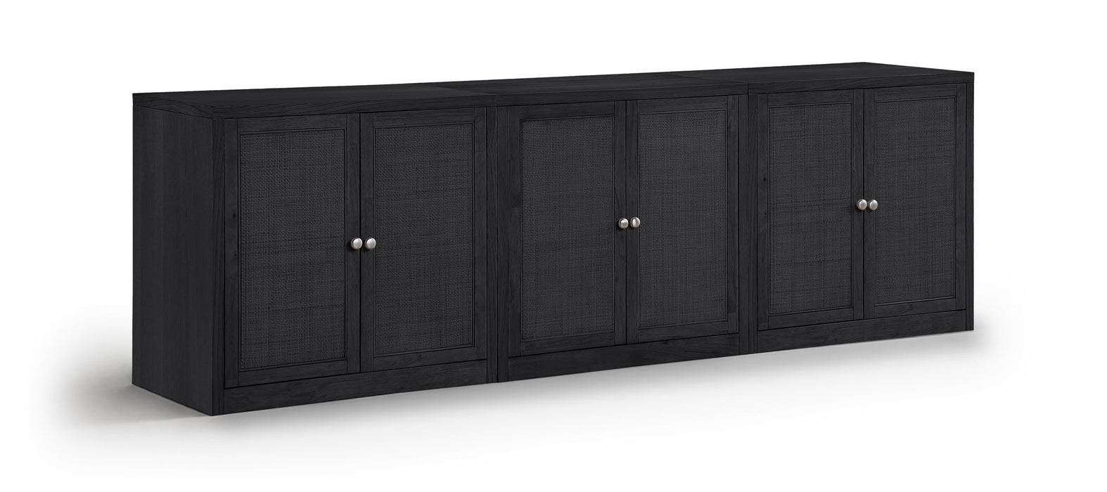 Vero Cane, Solid Wood And Oak Veneer 3pc. Sideboard/Buffet