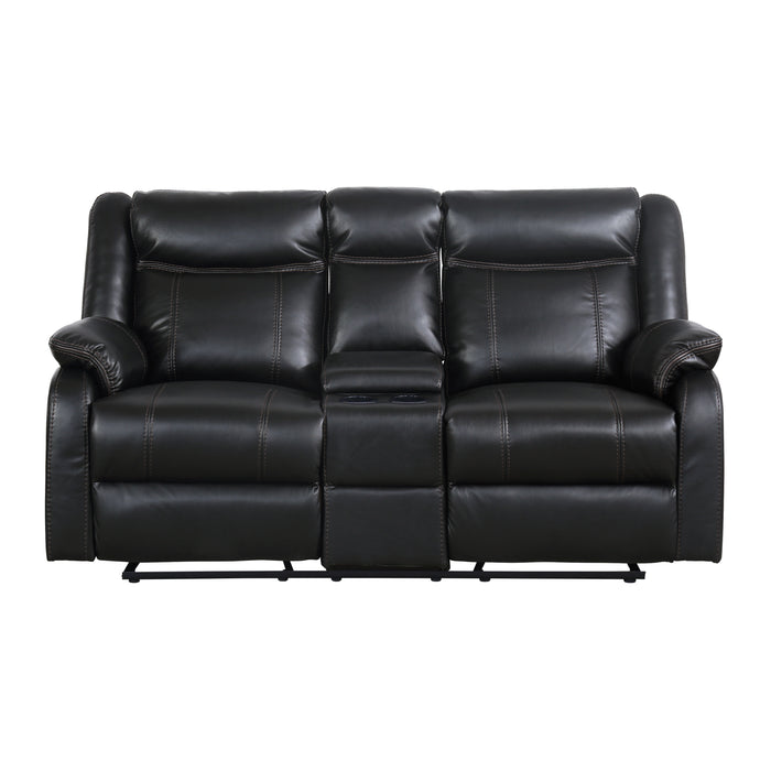 Jude Double Glider Reclining Love Seat with Center Console