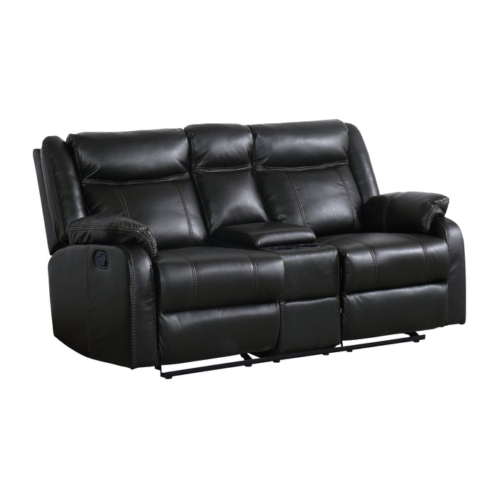 Jude Double Glider Reclining Love Seat with Center Console