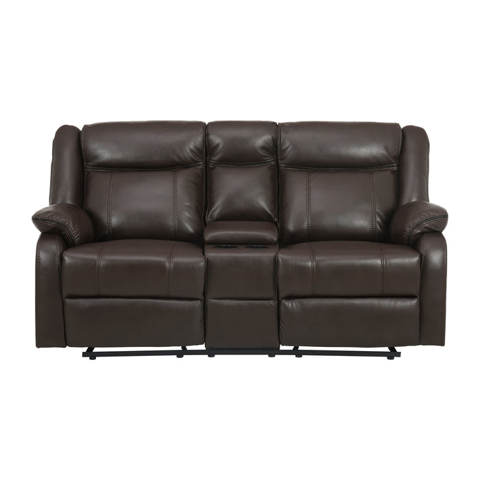 Jude Double Glider Reclining Love Seat with Center Console