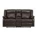 Jude Double Glider Reclining Love Seat with Center Console