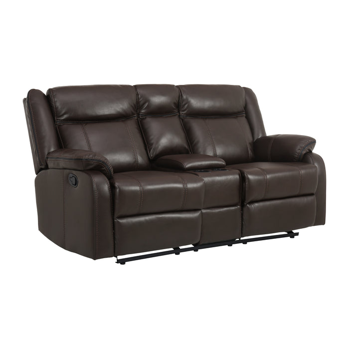 Jude Double Glider Reclining Love Seat with Center Console