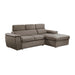 Ferriday 2-Piece Sectional with Adjustable Headrests Pull-out Bed and Right Chaise with Hidden Storage
