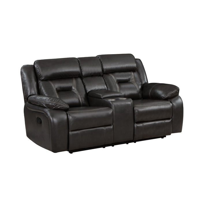 Amite Double Reclining Love Seat with Center Console