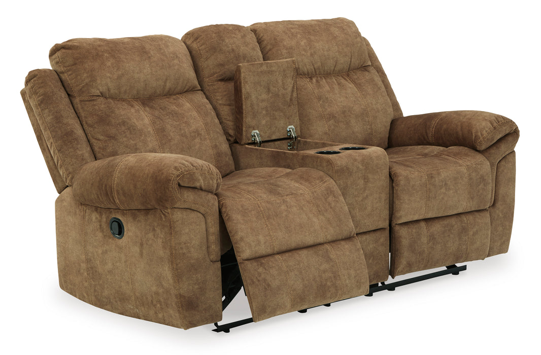 Huddle-Up Glider Reclining Loveseat with Console