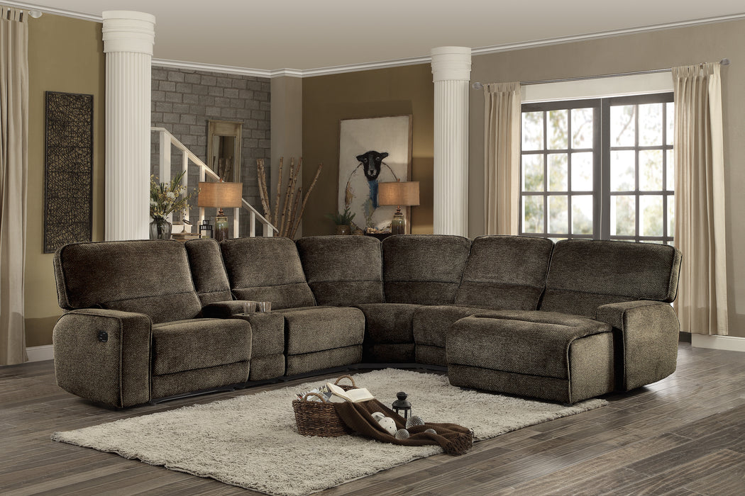 Shreveport (6)6-Piece Modular Reclining Sectional with Right Chaise