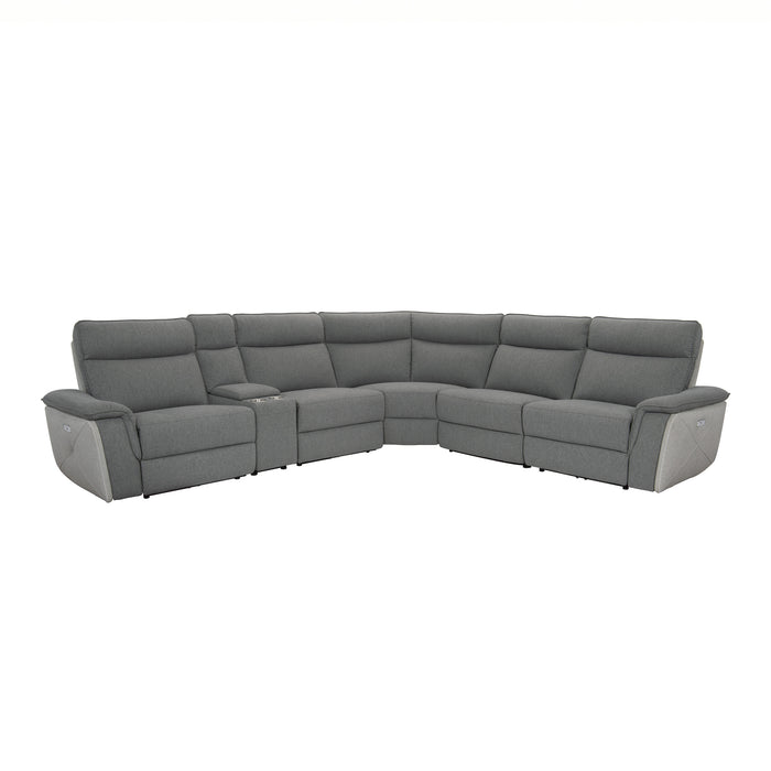 Maroni (6)6-Piece Modular Power Reclining Sectional with Power Headrests