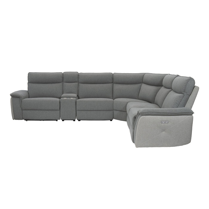 Maroni (6)6-Piece Modular Power Reclining Sectional with Power Headrests