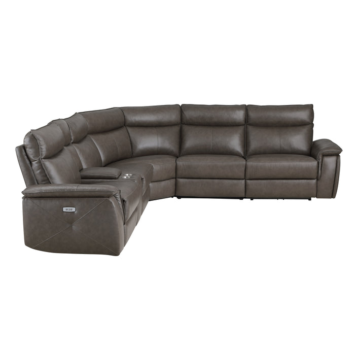 Maroni (6)6-Piece Modular Power Reclining Sectional with Power Headrests