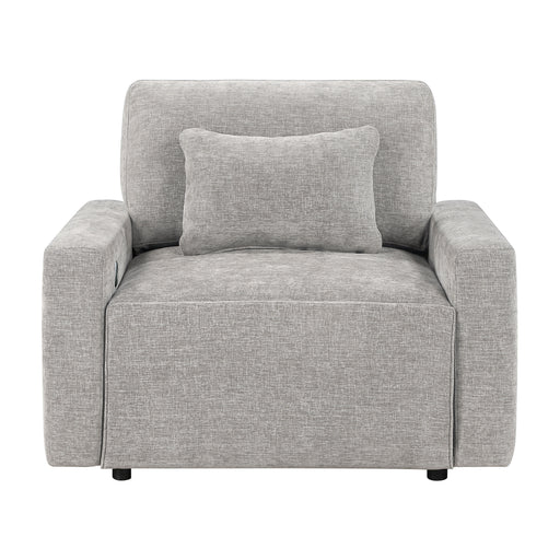 Cumulus Convertible Sleeper Chair with Charging Ports (8345GRY)