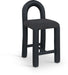 Amari Vegan Leather And Boucle Fabric Upholstered Counter Stool