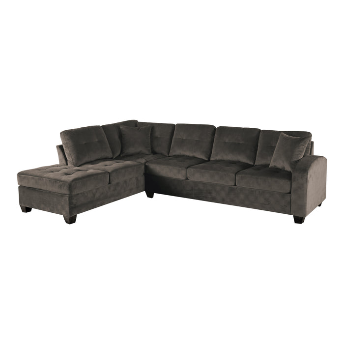 Emilio (2)2-Piece Reversible Sectional with Chaise