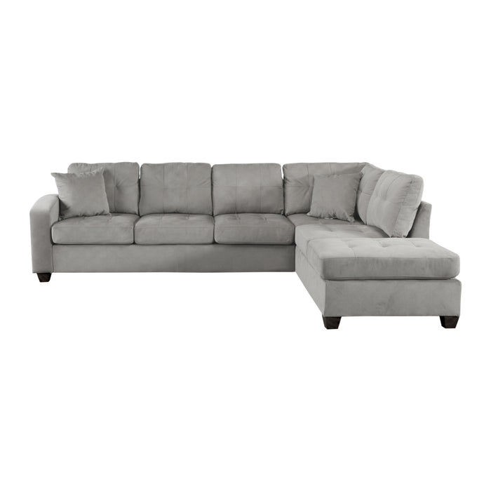 Emilio (3)3-Piece Reversible Sectional with Ottoman