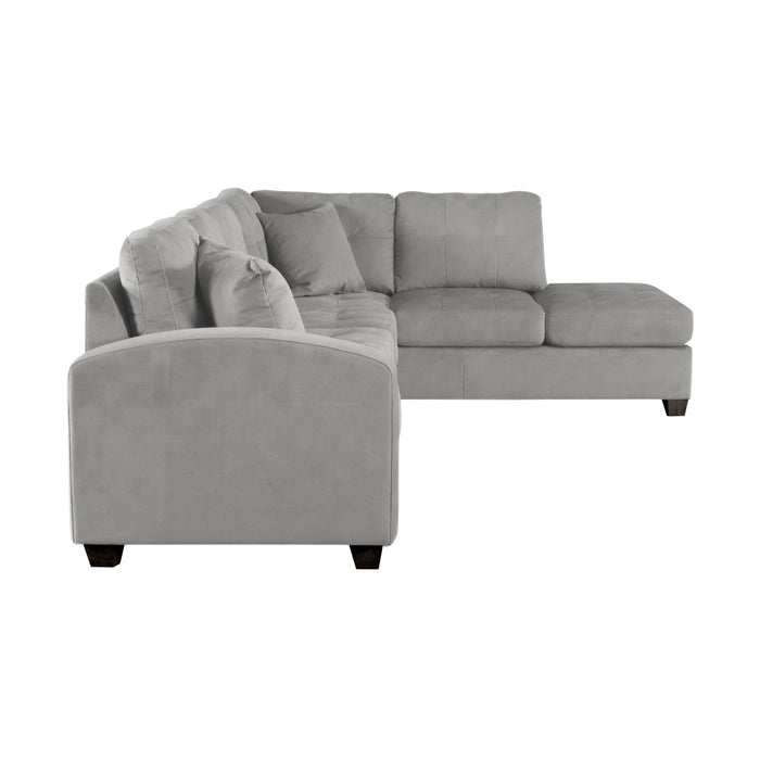 Emilio (3)3-Piece Reversible Sectional with Ottoman