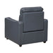 Equinox Power Reclining Chair with Curved Track Arms (8368NVY)