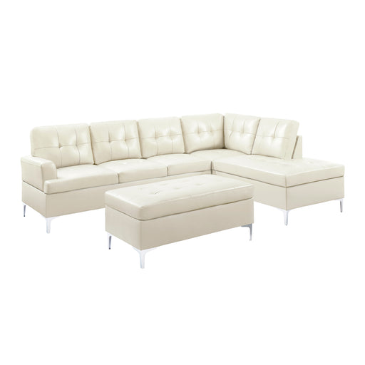 Barrington (3)3-Piece Sectional with Right Chaise and Ottoman