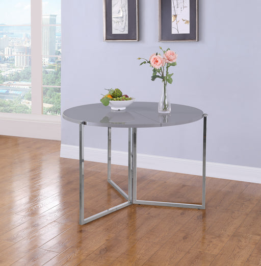 43" Round Foldaway Dining Table 8389-DT-FLD-GRY