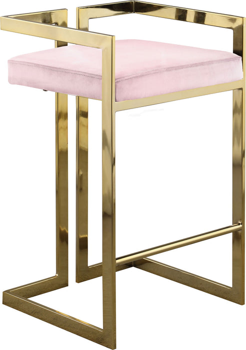 Ezra Velvet Upholstered Counter Stool