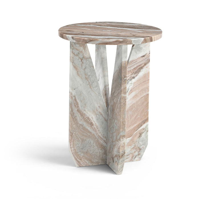 Alba Genuine Marble End Table