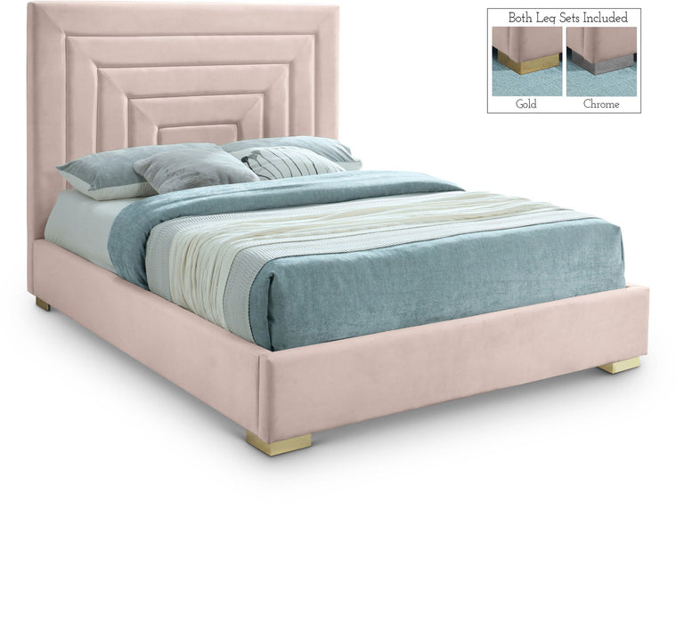 Nora Velvet Upholstered Bed