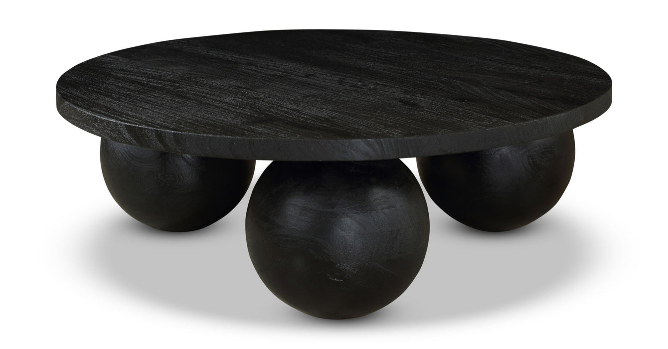 Spherical Acacia Wood Coffee Table