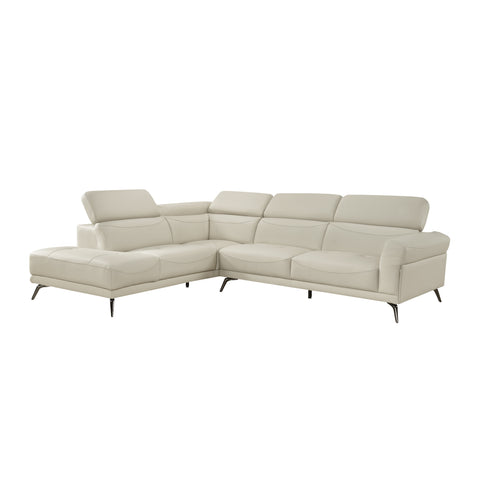 Giselle 2-Piece Sectional with Left Side Chaise (8456BEG*2LC2R)
