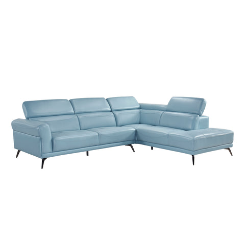 Giselle 2-Piece Sectional with Right Side Chaise (8456BUE*22LRC)