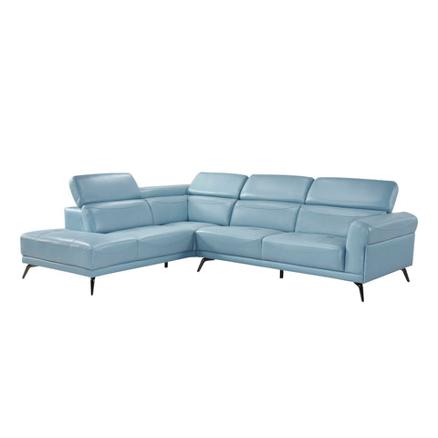 Giselle 2-Piece Sectional with Left Side Chaise (8456BUE*2LC2R)