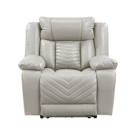 Sillón reclinable eléctrico Huron con luces LED y puertos de carga