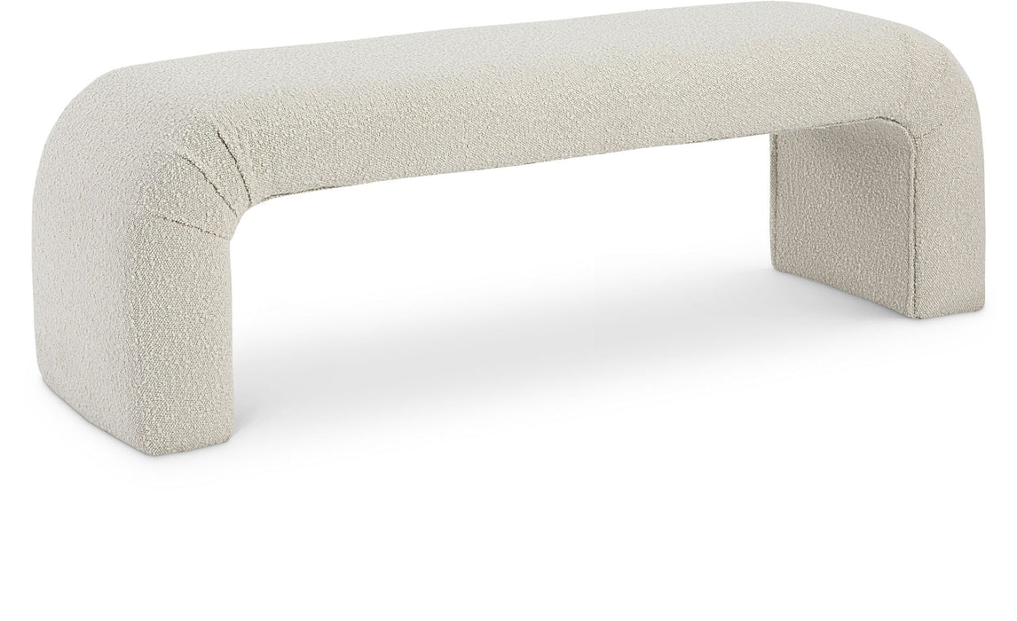 Niagara Boucle Fabric Upholstered Bench