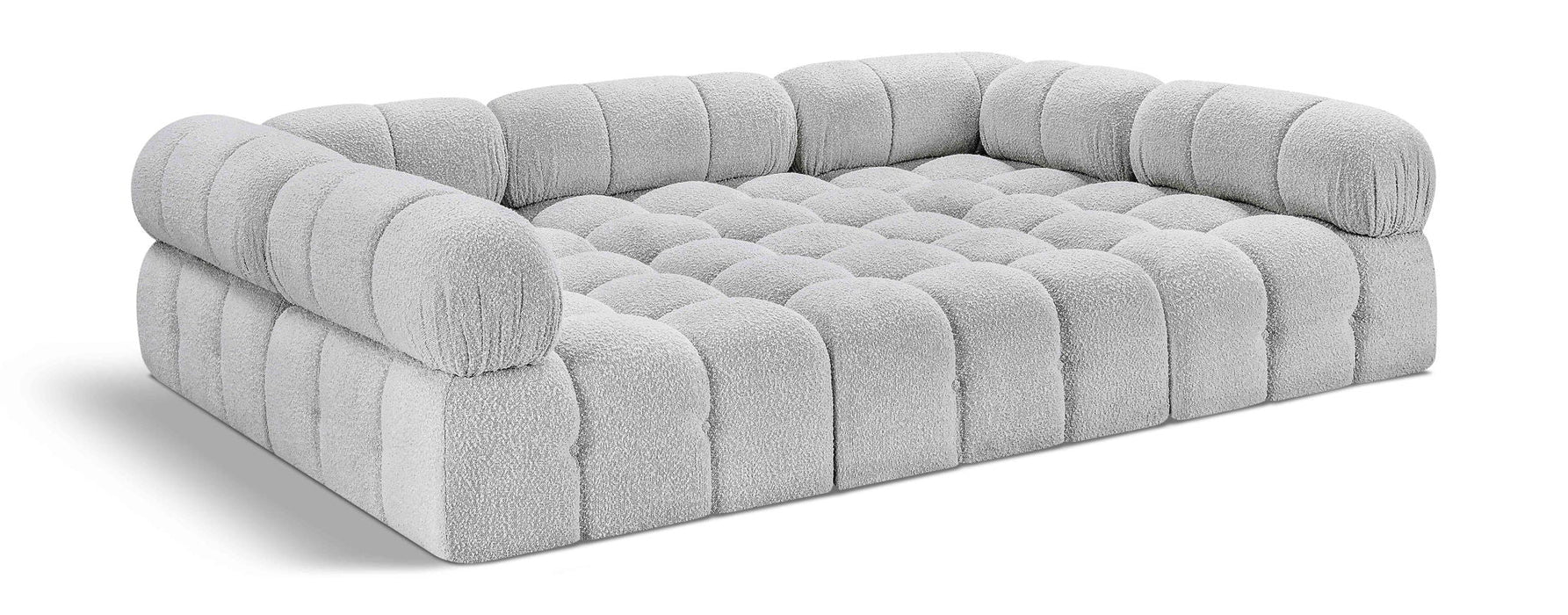 Ames 102" Boucle Fabric Upholstered 6pc. Modular Sectional